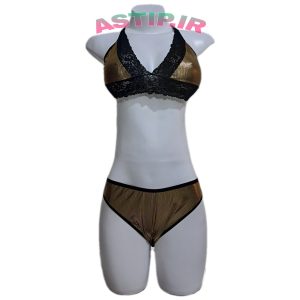 ست جذاب دیسکویی و دانتل 🔶VITARITA LINGERIE🔶 468 ✅کد V468 ✅سایزبندی : L و XL ✅رنگبندی :  طلایی