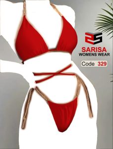 ست فانتزی زنجیردار فری سایز sarisa جنس : ویسکوز تیپ ترموفیکس شده عاری از حساسیت متفاوت با نمونه های موجود در بازار زنجیر فلزی .رنگ ثابت .حلقه باز شودوطرف کمر زیر قزن سه سایز رنگ : مشکی و قرمز سایز :فری سایز 38-44 کد: 329