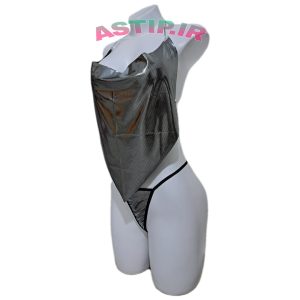 ست تاپ و دامن دیسکویی کد : 446 سایز: L و XL نقره ای