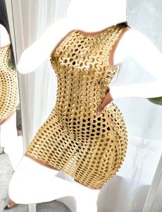سرهمی دیسکویی زنانه رنگ طلایی برند ویتاریتا | وارداتی