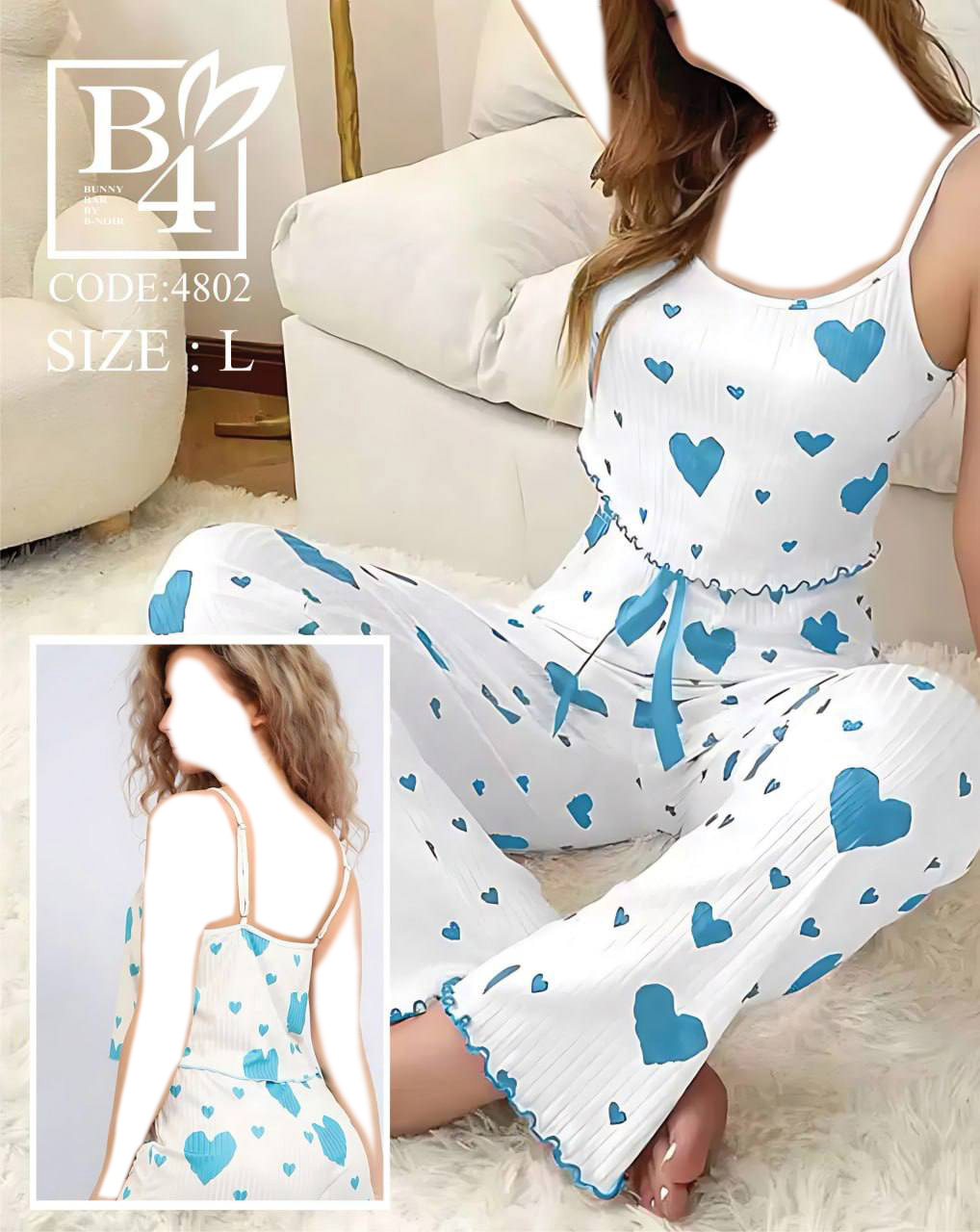 top-shalvar-b4-4802-blue