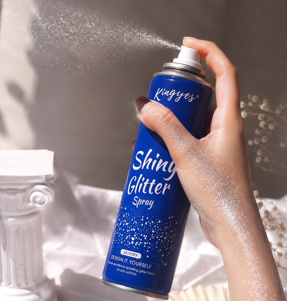 شیمیر اکلیلی بدن طلایی shiny glitter