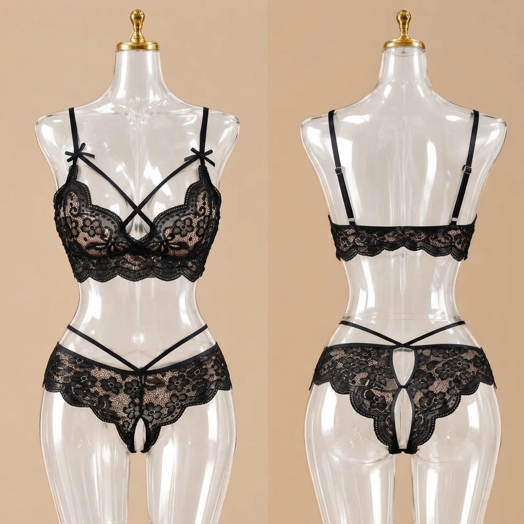 ست سوتین و شورت فاق باز زنانه | برند لاوین