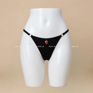 شورت فانتزی زنانه پلاکدار طرح توت فرنگی nova 008